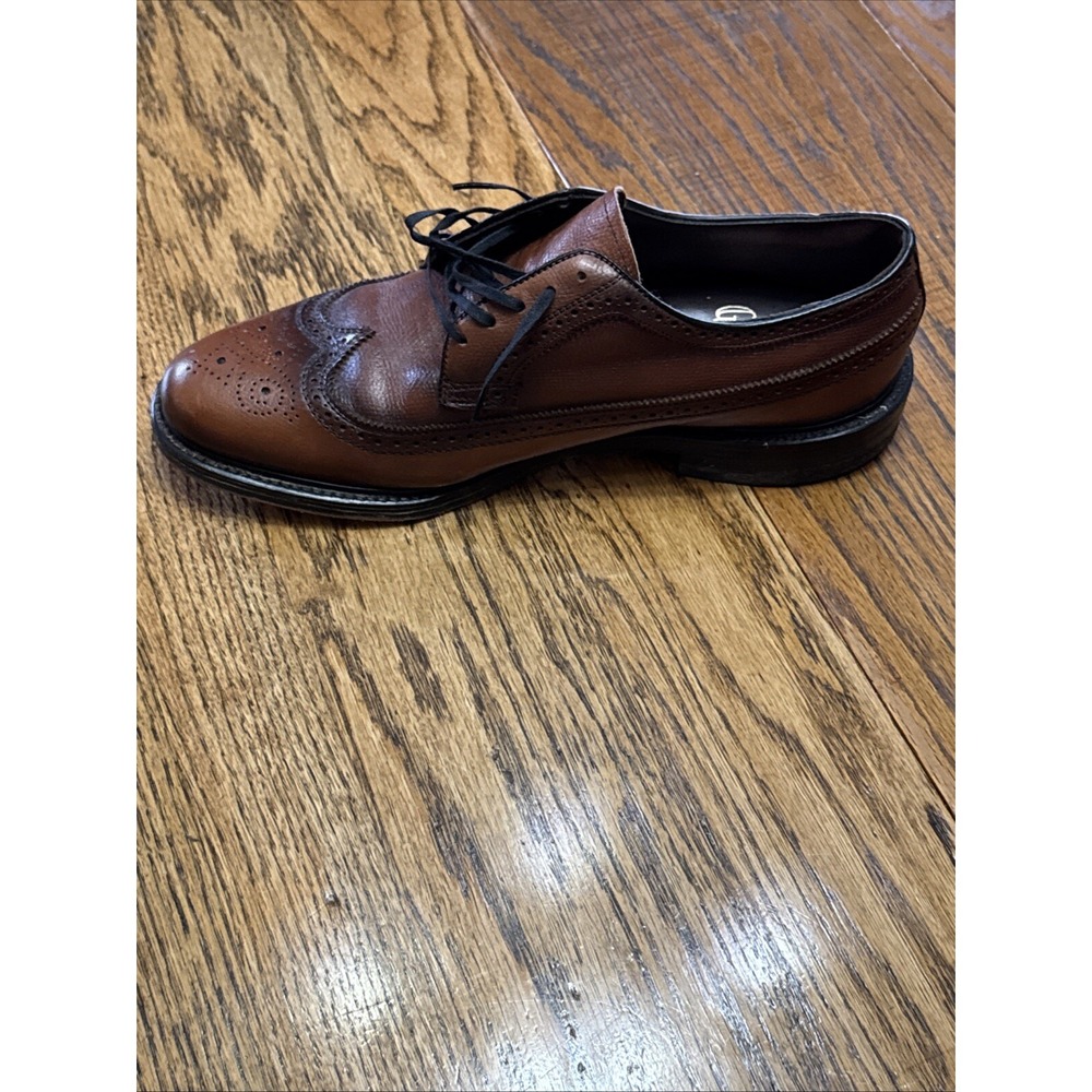 Imperial Biltrite Shoes Mens 11C  Wingtip Oxford Brown Leather Lace Up‎ - Picture 4 of 10